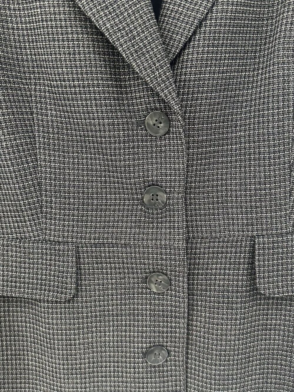 Vtg Women’s Jacqueline Ferrar Blazer Jacket Lined Plaid Sz 14 Career Office - Picture 9 of 15